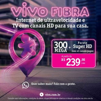 vivo fibra mais tv